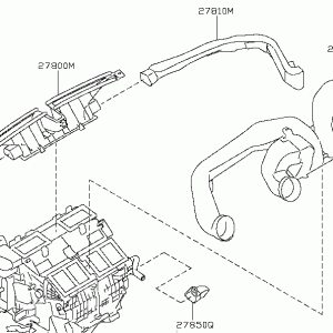 Nissan GTR R35 DUCT,HEATER FRONT (27850-JK000)